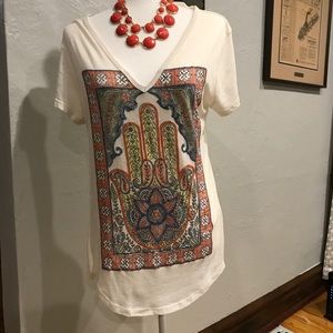 Lucky brand boho T,  size XL great condition 😍
